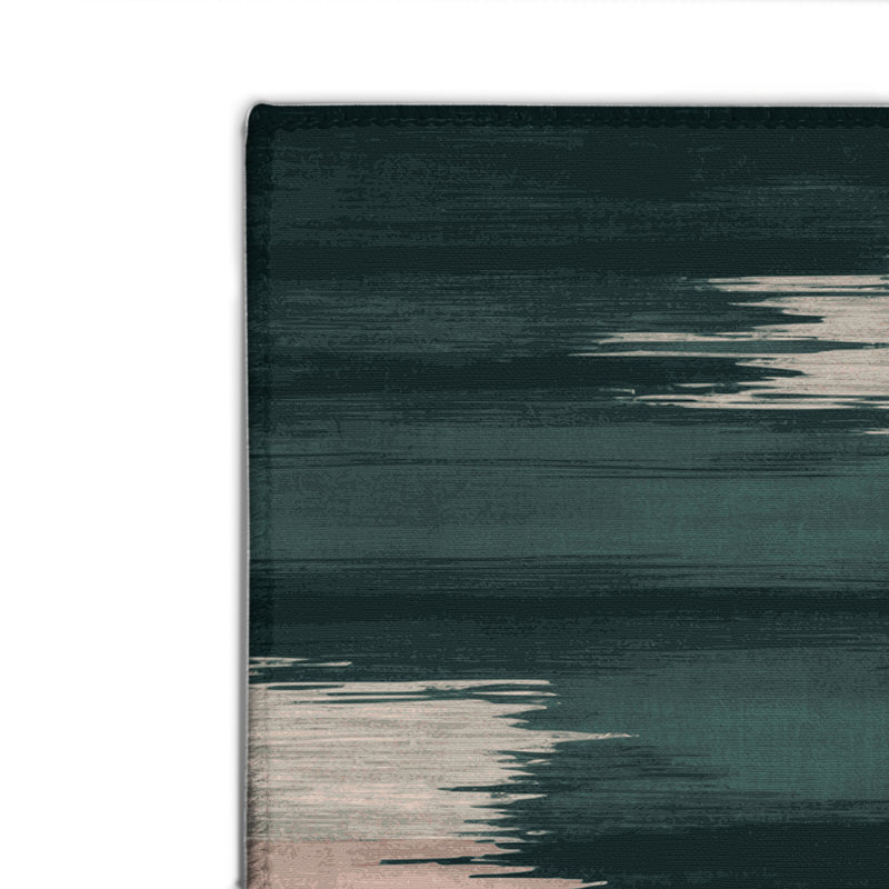 Tapis intérieur et extérieur gris Watercolor, Rectangulaire 2 pi x 3 pi