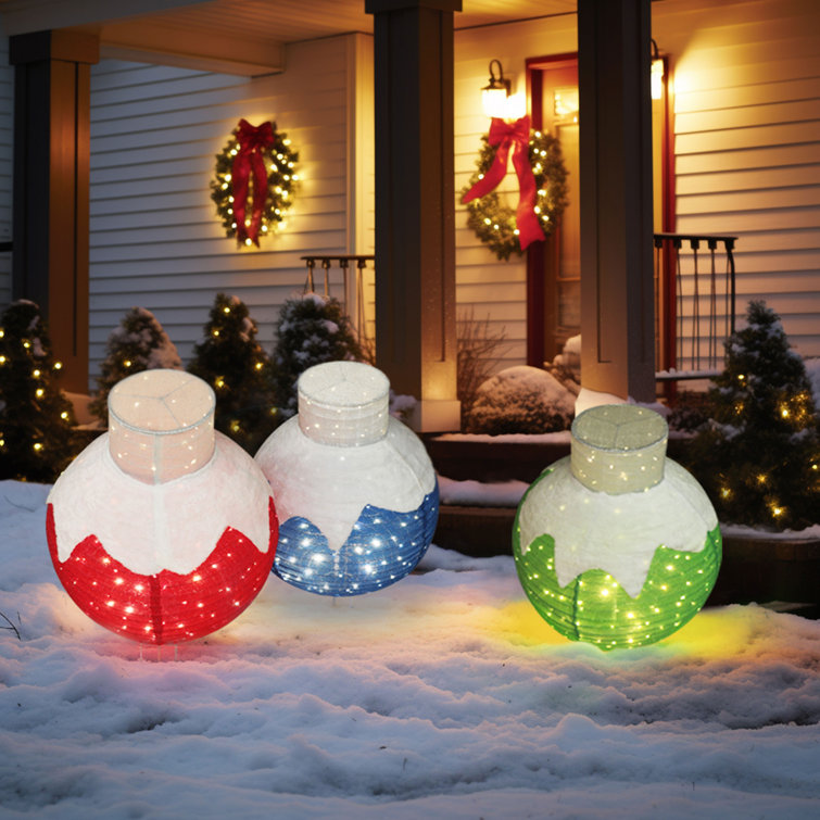 The Twillery Co.® Gutierrez Lighted Ornaments Outdoor Christmas Decoration   Reviews Wayfair
