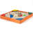 Gymax 35'' x 5'' Solid Wood Square Sandbox