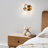 8.7" H 1-Light Wall Sconce with Ribbed Glass