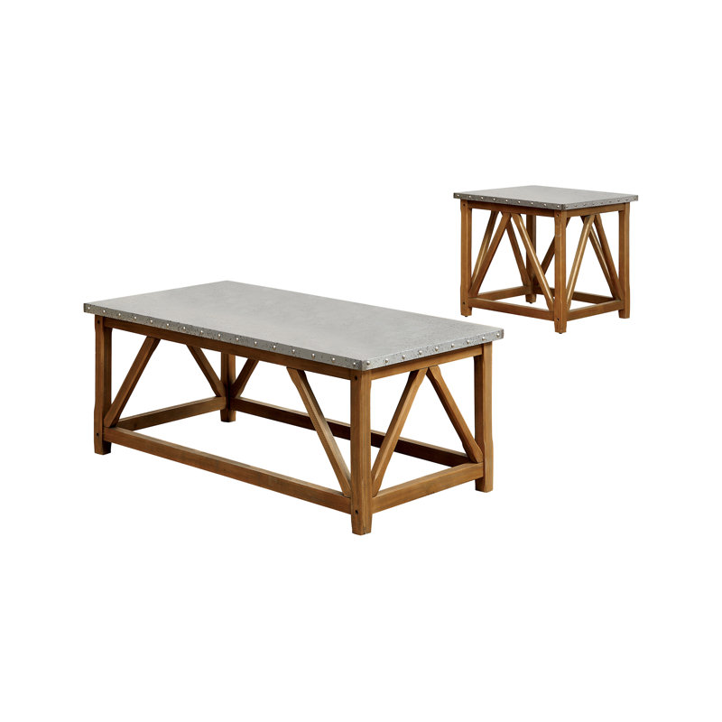 Ensemble de tables basses 2 pièces Aleah