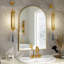 Miroir de salle de bain mural en aluminium avec cadre arqué - Basics by Wayfair ™-1908623977-1908623980
