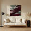 «Geometric Abstraction 47», art mural en métal rouge-1818256475