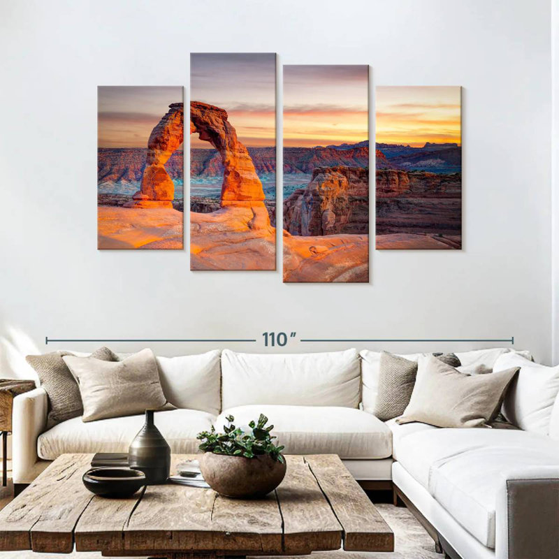 Alvord Delicate Arch In Utah, 54" H x 84" W