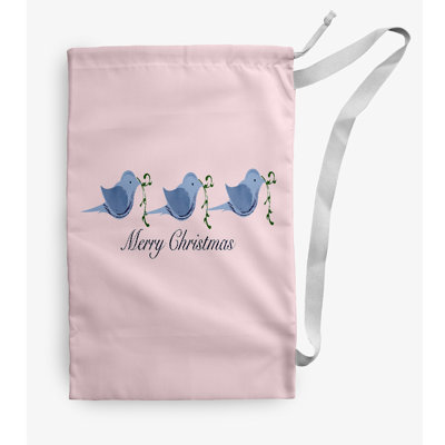 Sac à linge Merry Christmas Birds