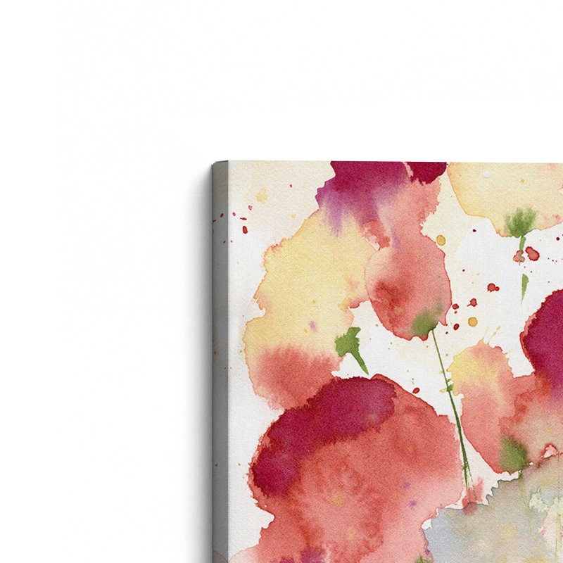Toile tendue Burst of Blooms, H 8 po x l 12 po