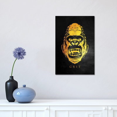 Gorilla Grit by Adrian Baldovino - Wrapped Canvas Print
