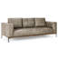 Bentley 95'' Leather Match Square Arm Sofa-1222372839