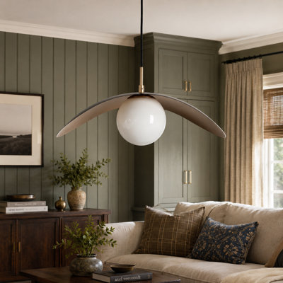 Herdon 1 - Light Matte Black/Gold Pendant