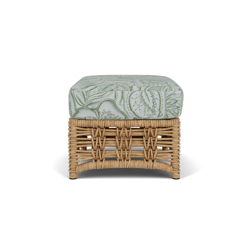 Magnolia Rectangle Outdoor Ottoman Patio Ottoman, Sensibility Spring