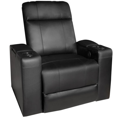 Valencia Piacenza Recliner | Premium Top Grain Italian Nappa 9000 Leather, Power Recliner, Led Lighting by Valencia Theater Seating