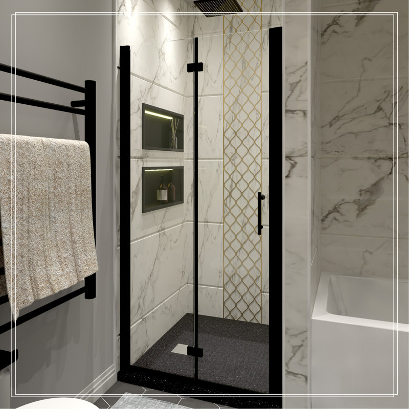 HIGH QUALITY STAINLESS STEEL SHOWER DOORS