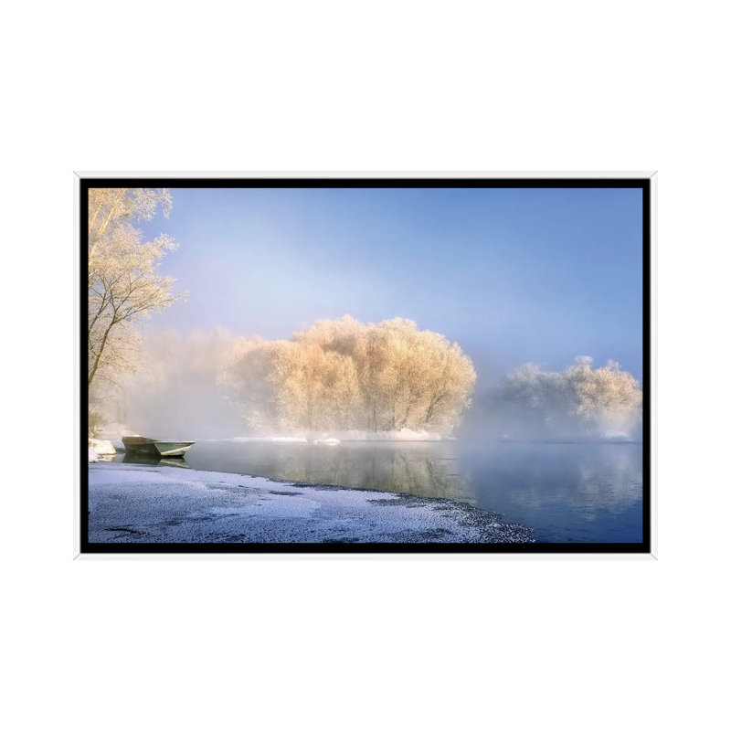 Morning Fog And Rime In Kuerbin by Hua Zhu - Print on Canvas