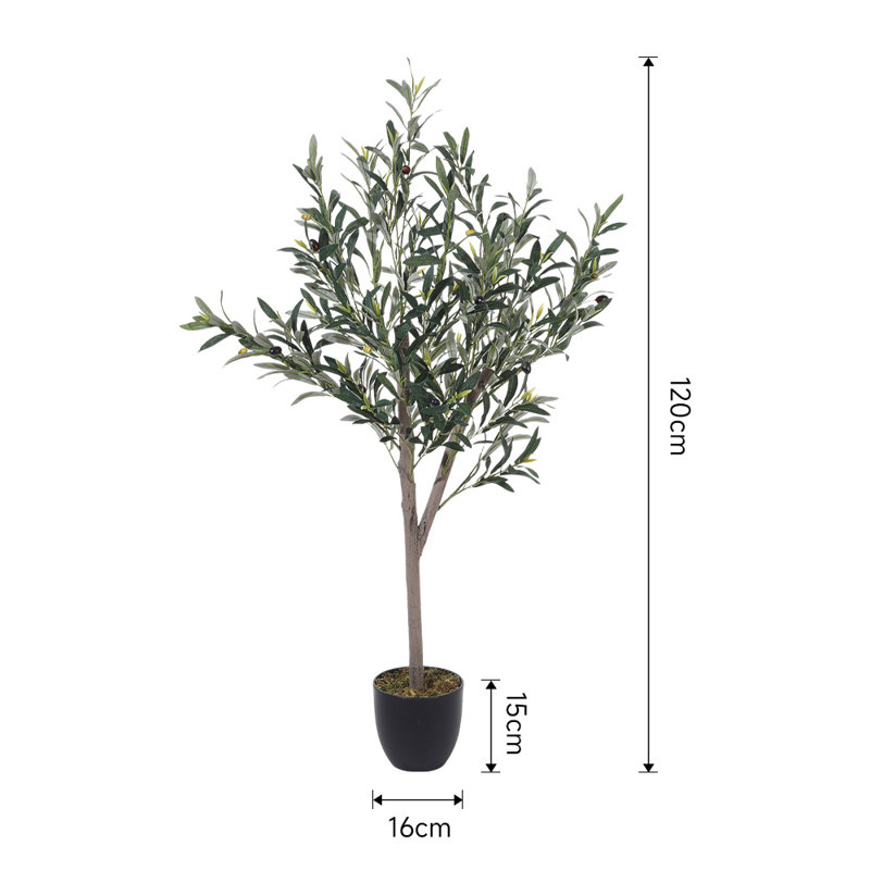120cm Artificial Olive Tree Decorative Plant in Planter