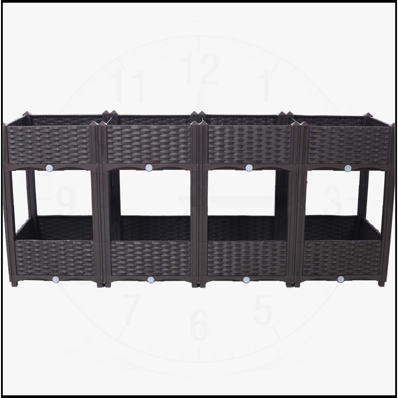 Jardinière surélevée pour jardinière - jardinière surélevée, Brun