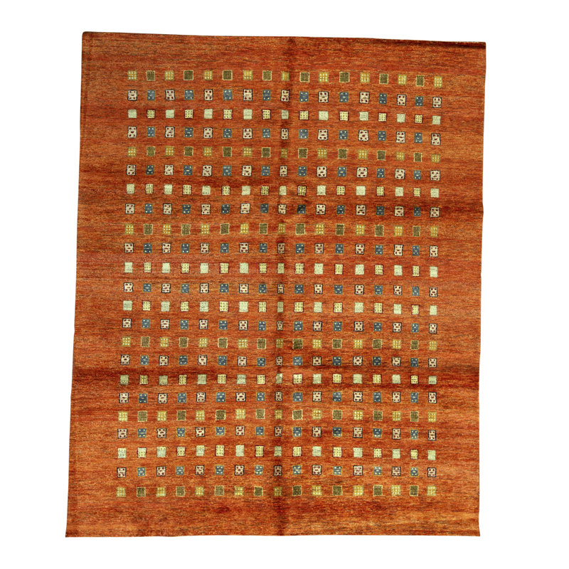 Gabbeh Wool Geometric Area Rug