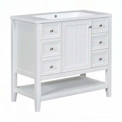Meuble-lavabo 36 po avec lavabo en céramique