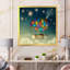 «Hot Air Balloon In Starry Sky», impression sur toile-67444183-67444182