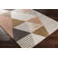 Tapis rose / orange / brun touffeté à la main à motif géométrique Benjamin-1878054516