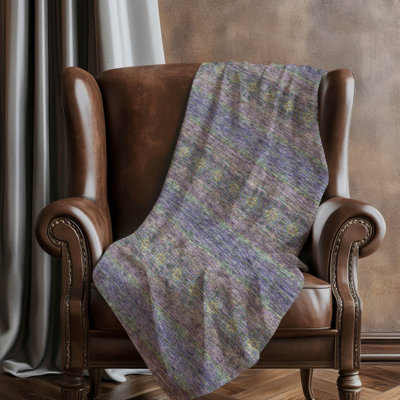 Jeté bohémien Addison Sherpa ASB615, Mauve