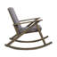 Chaise berçante avec structure en bois d'acacia durable, courbes ergonomiques et polyvalence intérieure-extérieure pour une détente ultime.