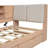 L-shaped Daybed Corner Bed Under-bed Drawers with Storage Bookcase-1741460034-1741460033