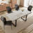 Modern Kitchen Dining Set, Extendable Dining Table with Dining Chairs(1Table 4Table)-990287172-956716081