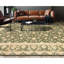 High-Quality Hand-Knotted Olive Green Area Rug