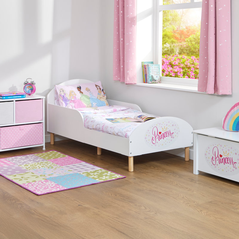 Kids White Toddler Bed – Princess