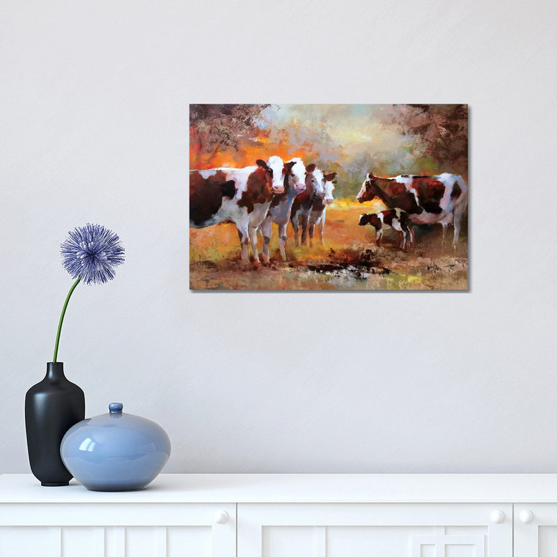 Calf 1 Piece Wrapped Canvas Painting, 30.48 cm H x 45.72 cm W