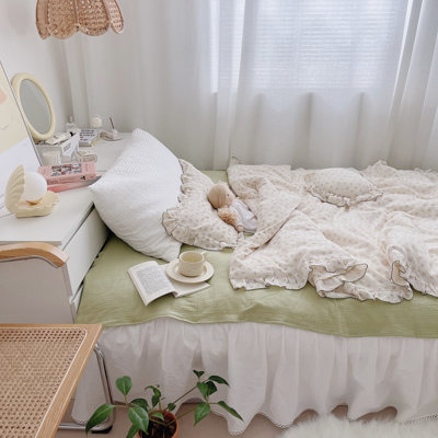 Ensemble de housse de couette minimaliste en mousseline de coton pour enfants (sans taies d'oreiller)
