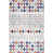 Ivory/Beige/Gray/Navy/Blue Orange/Magenta