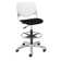 Kool Poly Height Adjustable Lab Stool with Perforated Back