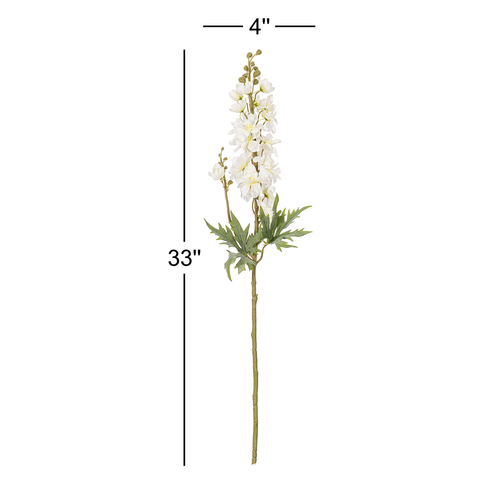 Larkspur Arrangement, White 
