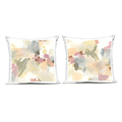 Coussin extérieur Stupell Industries Restless Abstract Splotches par June Erica Vess