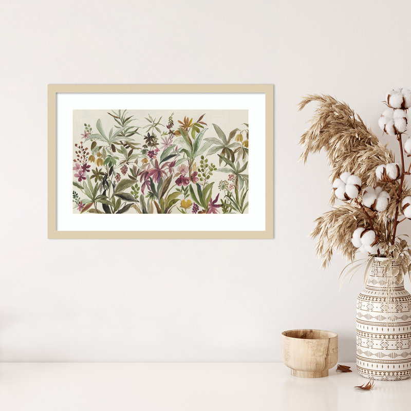 «Garden Delight» par Asia Jensen, impression sur bois encadrée, H 17 po x l 25 po