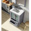 Meuble-lavabo de salle de bain 18,25 po D, plateau en céramique et 22 po Miroir-472491054-472491052