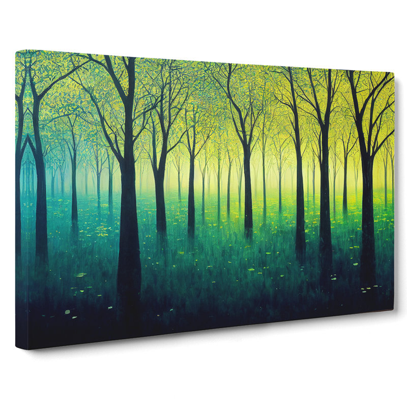 Spring Forest Painted Vol.3 - Wrapped Canvas, 40cm H x 60cm W x 3cm D