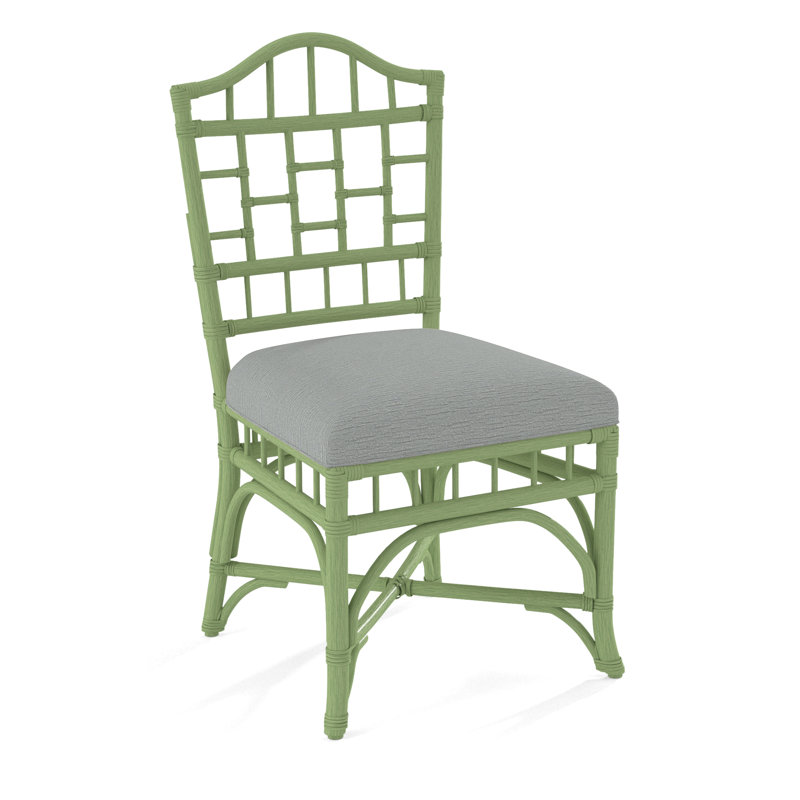 Chaise d'appoint Chippendale, Céleri, Ivoire Crypton Performance; 0886-91