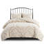Très grand / très grand lit en chenille de coton 3 pièces avec housse de couette de taille confortable et élégante