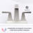 Dual Control Efficiency Brushed Nickel Modern Sink Faucet For Commercial And Home Use