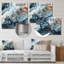- Salon d'art mural abstrait en métal-99557414