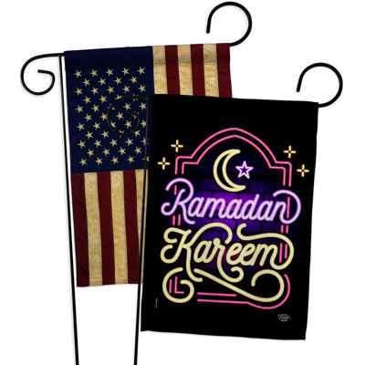 Drapeau de jardin 2 côtés en polyester 18,5 x 13 po