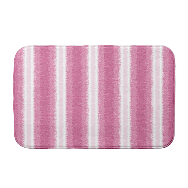 Tapis pour salle de bain Geart Line, l 34 po x L 21 po, Rose