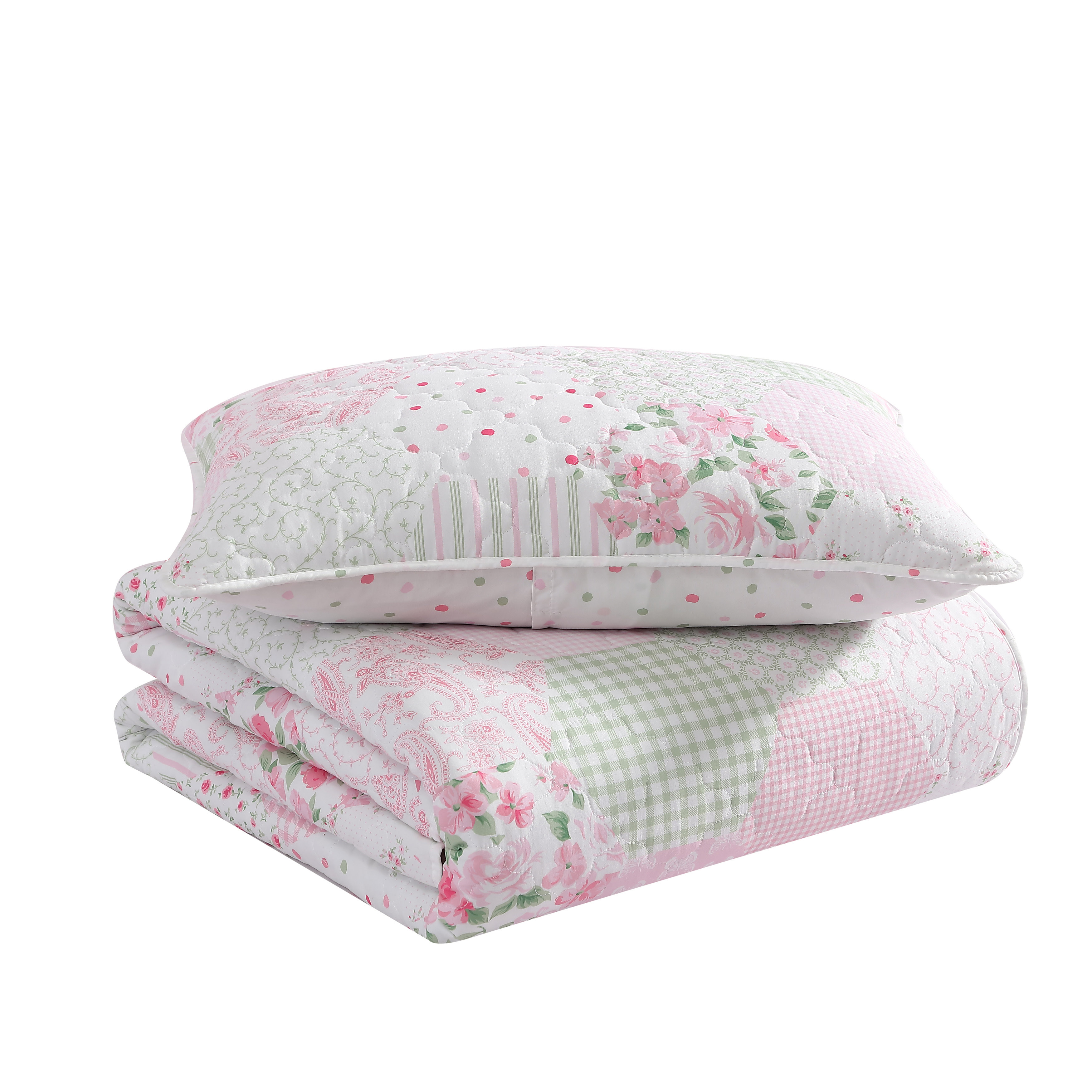 Laura Ashley Kids Ellyn Cozy Pink Quilt Set & Reviews | Wayfair