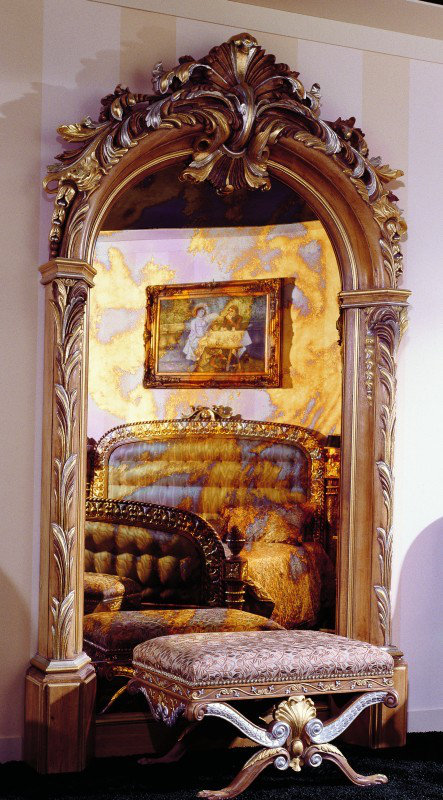 New Empire Flat Mirror, Golden Oak