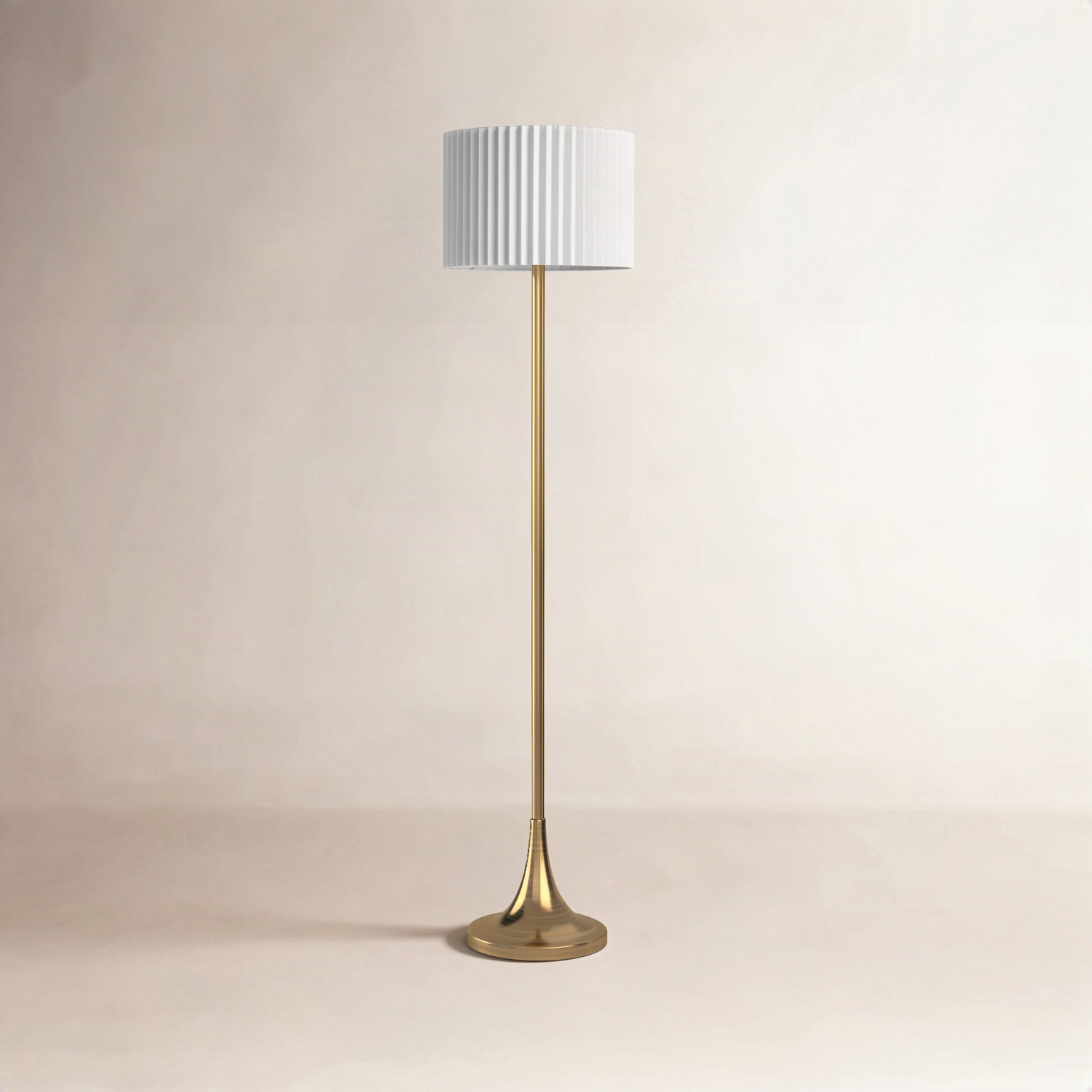 Lydie 60'' Floor Lamp, Antique Brass