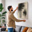 Bamboo in Mist Japandi - Wrapped Canvas-437173593-437173594