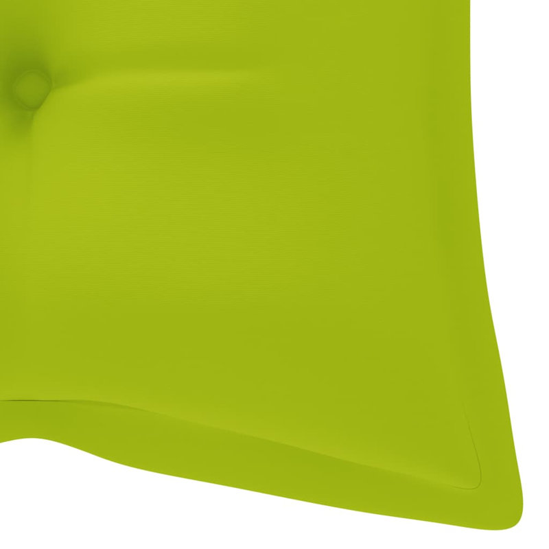 Banc de jardin en teck Donham, Vert vif