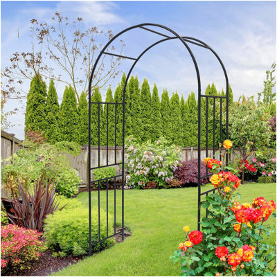 Jardin en métal arche de jardin L42,24 po x l 17,52 po x H 85,82 po